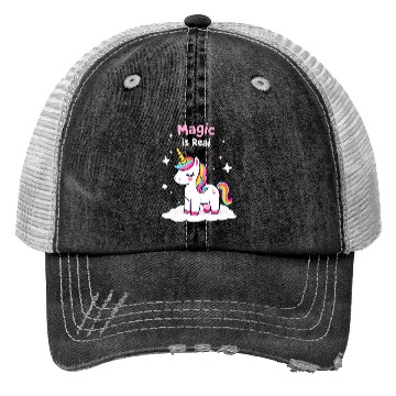 Discover Magic Is Real: Unicorn Fantasy Dreamscape for Trucker Hats