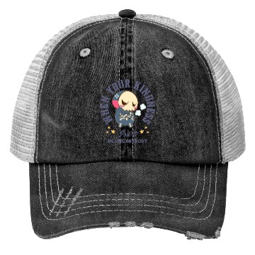 Discover Angry Skeleton Kindness Quote Art Trucker Hats