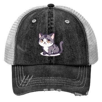 Discover Meow Serie: Playful Shadows Trucker Hats