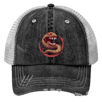 Discover The Communist Worm: Comrade of Horror Trucker Hats