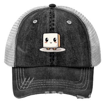 Discover Cute Chibi Kawaii Tofu Trucker Hats