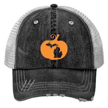 Discover Halloween Michigan Trucker Hats
