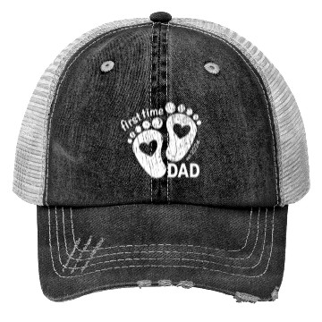 Discover First time dad - newborn father design 2024 Trucker Hats