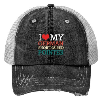 Discover GSP Owner I Love My German Shorthaired Pointer Trucker Hats