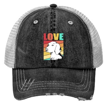 Discover Retro German Shorthaired Pointer Dog I Love My GSP Trucker Hats