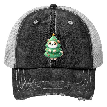 Discover Balinese Christmas Tree Delight Trucker Hats