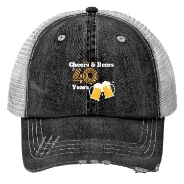 Discover 40th Birthday Trucker Hats