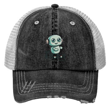 Discover Not a Robot, Just Programmed This Way Trucker Hats