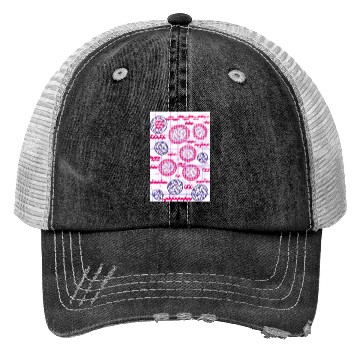 Discover modern Seamless Texture Geometric fabric Trucker Hats