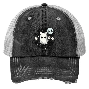 Discover Halloween Ghosts Spooky Season Trucker Hats