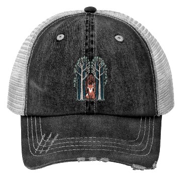Discover Cottagecore Fox in enchanting Forest Trucker Hats
