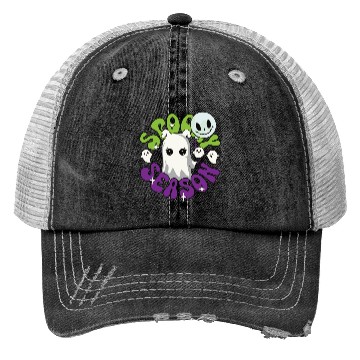 Discover Halloween Ghosts Spooky Season Trucker Hats
