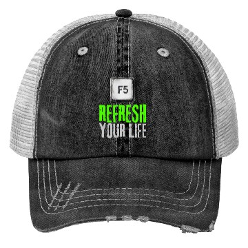 Discover Computer Keyboard F5 Refresh Your Life Trucker Hats