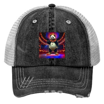 Discover Clown panda Trucker Hats