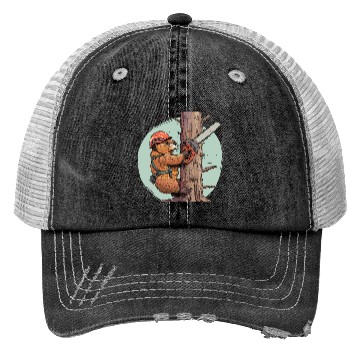 Discover Beaver Lumberjack Chainsaw Trucker Hats