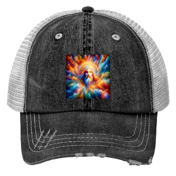 Discover God Jesus Trucker Hats
