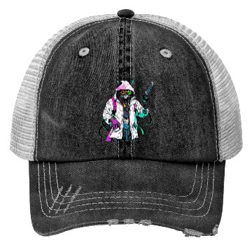 Discover Rastafari Cyberpunk Bad Cat Trucker Hats