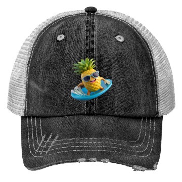 Discover Pineapple Surfer Trucker Hats