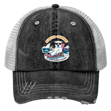 Discover Climate Change Awareness: Relaxing Polar Bear Trucker Hats
