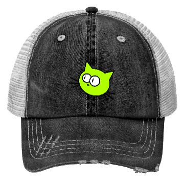 Discover Curious Cat Looks Confused Funny Cute Silly Face Trucker Hats