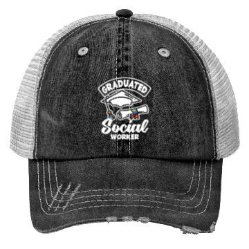 Discover Graduate Social Worker Pride Trucker Hats