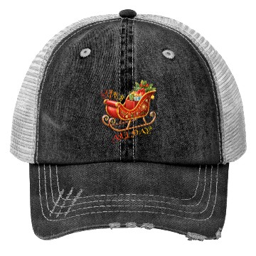 Discover Sleigh All Day/Christmas Trucker Hats