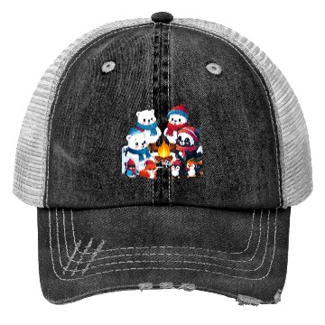 Discover Winter Wonderland Critters Trucker Hats