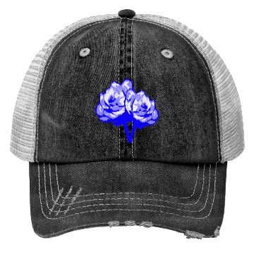 Discover Two Beautiful Rose Blossom Leaf 2 Roses Bouquet Trucker Hats