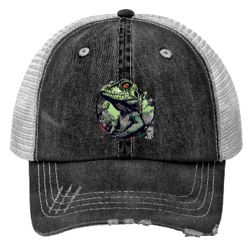Discover Water Dragon Lizard Trucker Hats
