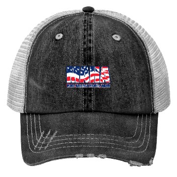 Discover Patriotic Flag Typography Design Trucker Hats