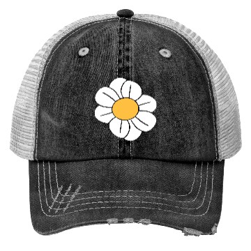 Discover Beautiful White Daisies Flowers Spring Summer Fun Trucker Hats