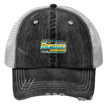 Discover Boston Massachusetts Design Urban Style Trucker Hats