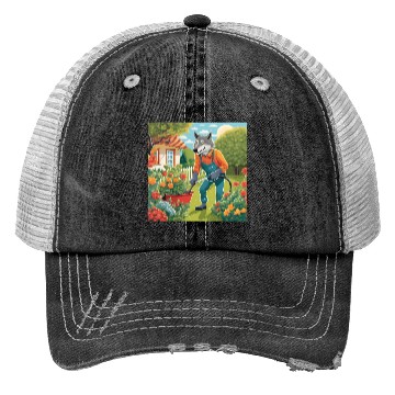 Discover The Lone Wolf Tends His Garden Trucker Hats