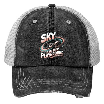 Discover Sky Is My New Playground Trucker Hats