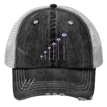 Discover Many Pretty Daisy Flowers Decorative Nature Design Trucker Hats