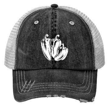Discover Three Peppers Simple Vegetable Design Trucker Hats
