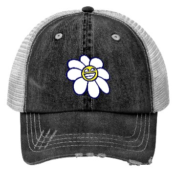 Discover Sweet Flower Spring Summer Nature Funny Face Fun Trucker Hats