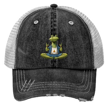 Discover Crocodile Yoga / Yogi Crocodile Trucker Hats