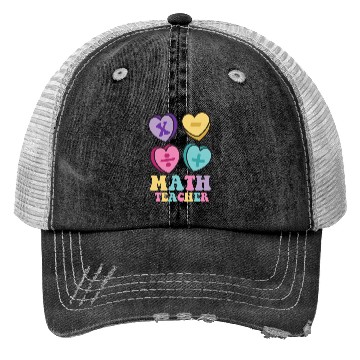 Discover Math Teacher Valentine's day math lover Trucker Hats