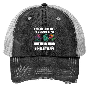 Discover Venus flytrap lover's life! Trucker Hats