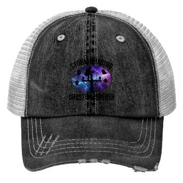 Discover Storm Chasing Ghost Whisperer – Lineman Halloween Trucker Hats