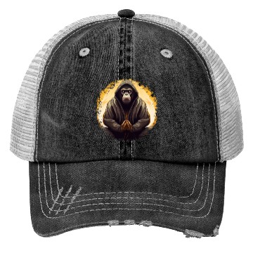 Discover Monkey Yoga Trucker Hats