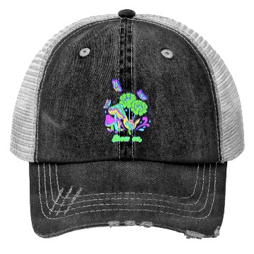 Discover Grow on Psychedelic Green Trucker Hats