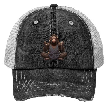 Discover Monkey Yoga Trucker Hats