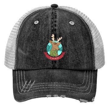 Discover Cozy Reindeer Christmas Cheer Trucker Hats
