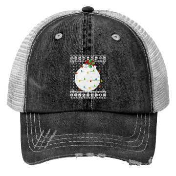 Discover Hockey Player Ugly Christmas Trucker Hats