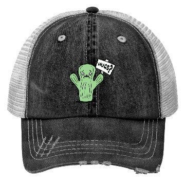 Discover Funny Cactus Sad Face Hugs Sign Lonely Cry Comic Trucker Hats