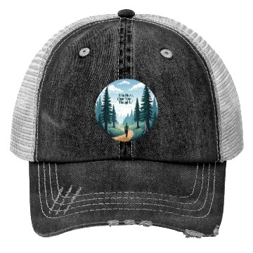 Discover Hike More Clear Your Thoughts - Hiking Trucker Hats