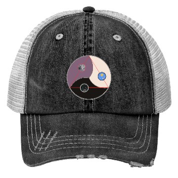 Discover Three worlds Circle Trucker Hats