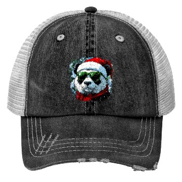Discover Santa Claus Panda Trucker Hats